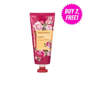 ♦️2+1♦️ FARMSTAY Pink Flower Blooming Hand Cream Pink Rose 100ml