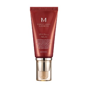 MISSHA M Perfect Cover BB Cream 50ml tube for a natural and smooth skin finish.