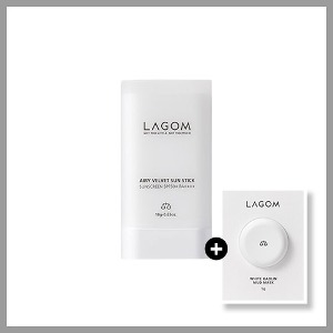 LAGOM Airy Velvet Sun Stick SPF 50+, PA++++ 18g(+Mud Mask 5g)