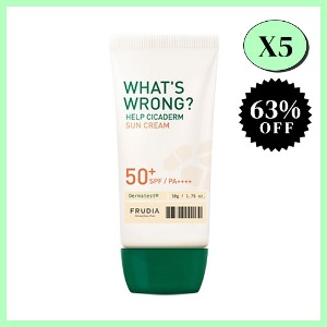 [5 bundles] FRUDIA What&#039;s Wrong Help Cicaderm Sun Cream 50g