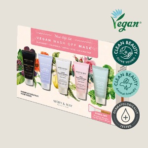 [BOGO] Mary&amp;May Vegan Wash Off Mask Mini Gift Set 30g *5