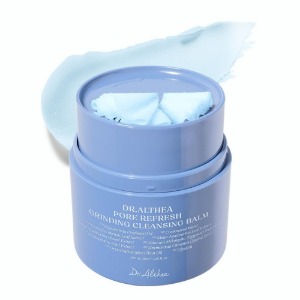 Dr.Althea Pore Refresh Grinding Cleansing Balm 50ml showing its unique grinding dispenser and sorbet texture.