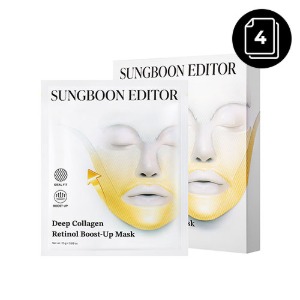 Sungboon 성분 에디터 딥 콜라겐 레티놀 텐션 부스트 업 마스크