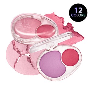 fwee Mellow Dual Blush 7.2g with jelly texture and two-tone colors for vibrant cheeks
