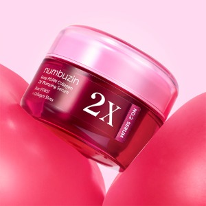 numbuzin No.2 Rose PDRN Collagen 2X Plumping Serum 30ml bottle with a radiant glow finish.