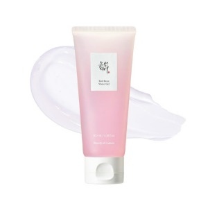 Beauty Of Joseon Red Bean Water Gel 100ml showing its light and moisturizing pink gel texture.
