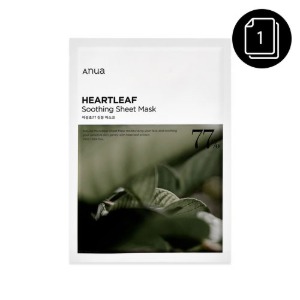 [MD] ANUA Heartleaf 77% Soothing Mask 1ea (EXP:2026.10.11)