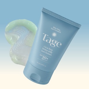 Tage Cica-Tree Water Jelly Sun Serum 50ml hydrating serum texture for sun protection.