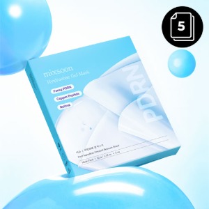 mixsoon Hyalraebae Gel Mask 32g*5ea showing the high-adhesion hydrogel texture for deep skin hydration.