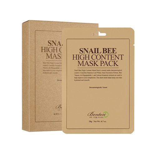 BENTON Snail Bee High Content Mask pack (10sheets)