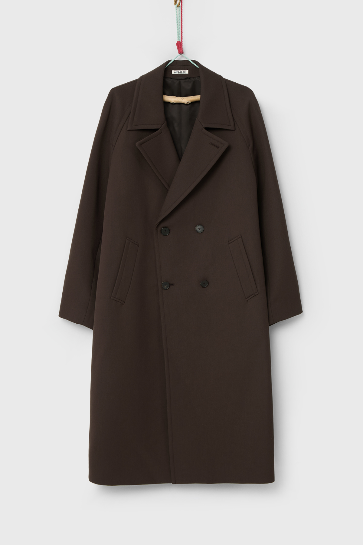 AURALEE 오라리 TWISTED DOUBLE CLOTH COAT (DARK BROWN) l IAMSHOP-ONLINE
