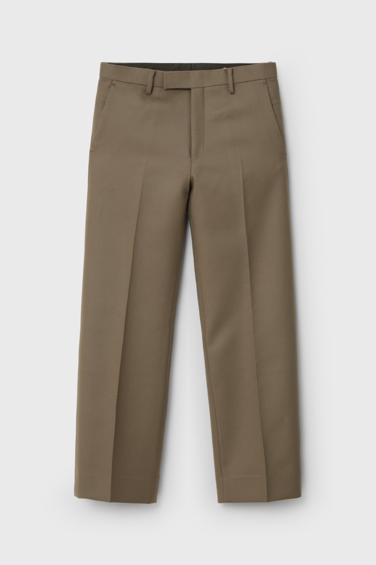 AURALEE 오라리 LIGHT MELTON NARROW SLACKS (KHAKI BROWN) l IAMSHOP