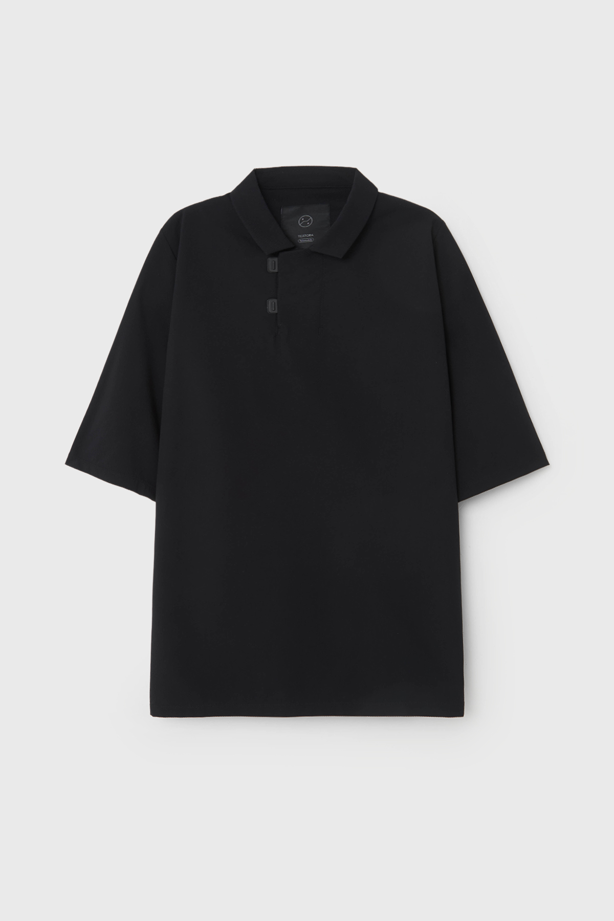TEATORA 테아토라 SOLOMODULE CAPSULESNAP POLO SHIRT (BLACK) l