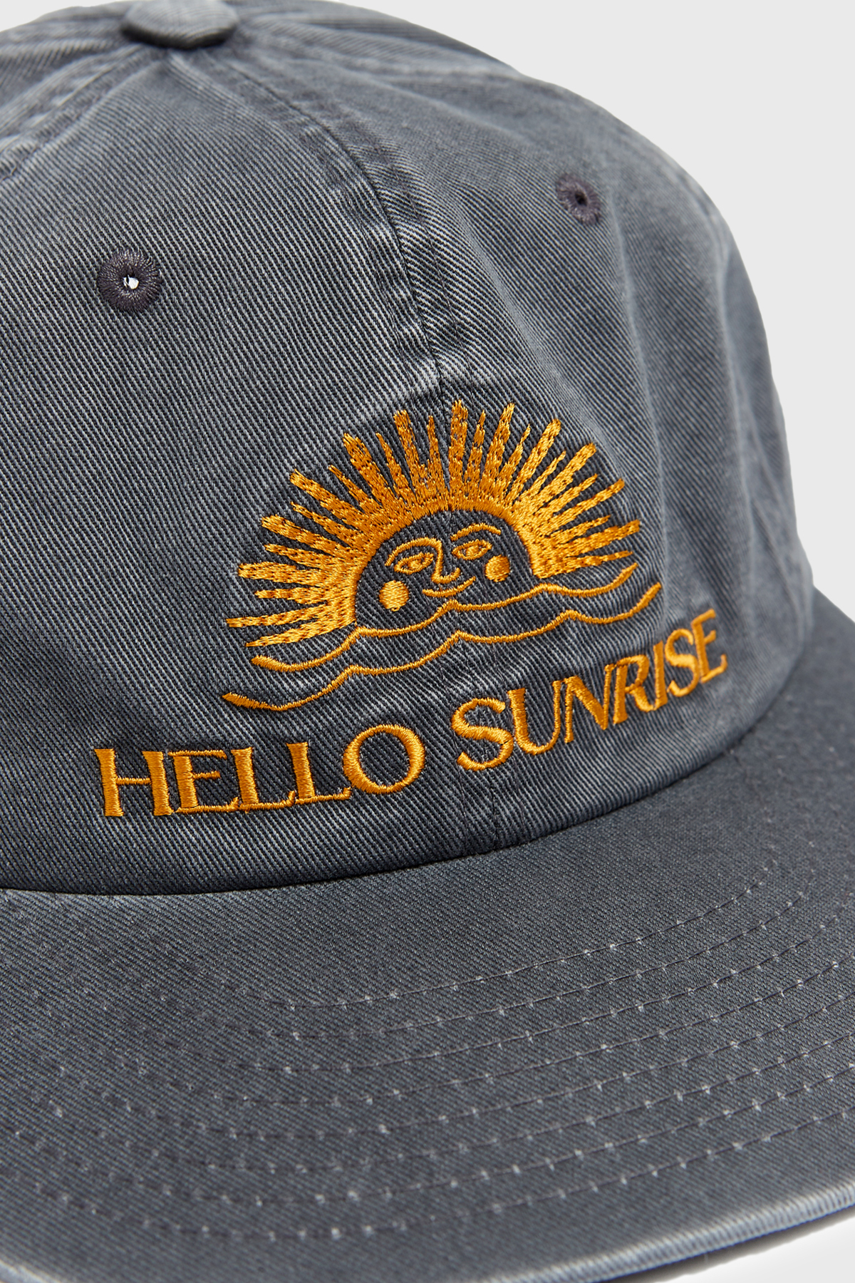 キャップ Hello Sunrise Washed OG Logo 6panel CapGray 23HSCPGR0096 IAMSHOP-ONLINE | HELLO SUNRISE WASHED OG LOGO 6PANEL CAP