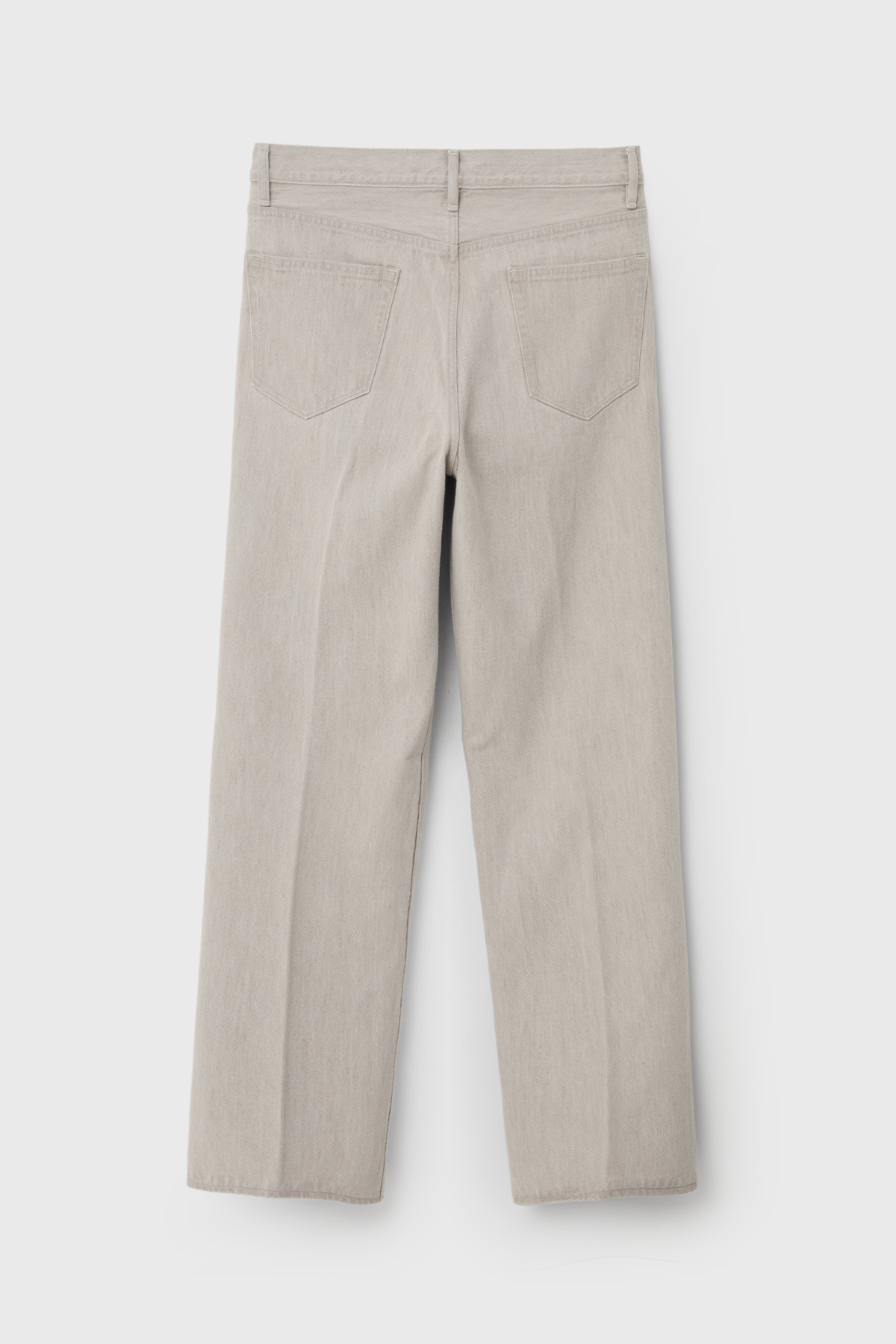 AURALEE 오라리 FADED HARD TWIST BROWN DENIM 5P PANTS (LIGHT GRAY