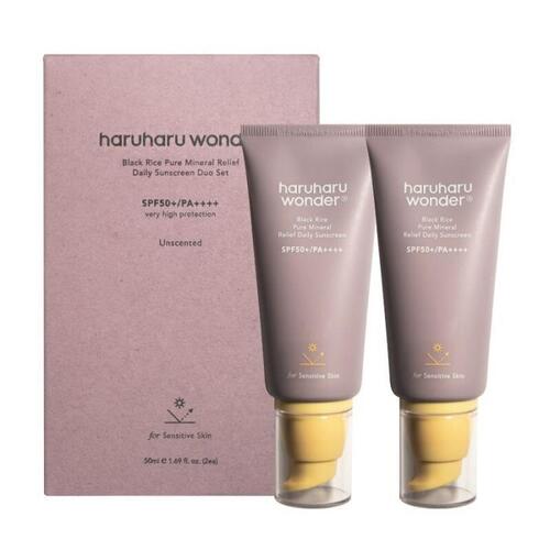 Haruharu wonder Black Rice Pure Mineral Relief Daily Sunscreen Duo
