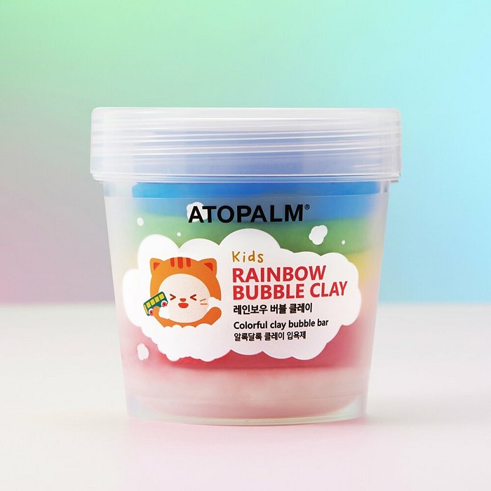Atopalm Kids Rainbow Bubble Clay 210g