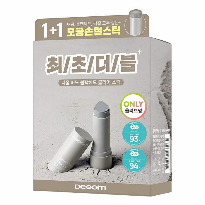 Deeom Mud Blackhead Clear Stick 1+1 Double Pack