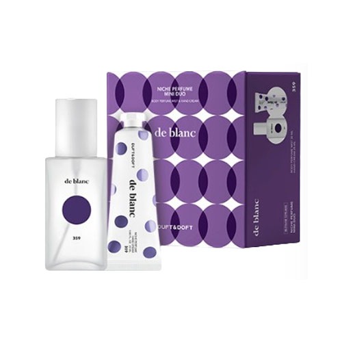 DUFT &amp; DOFT Niche Perfume Body Mist &amp; Hand Cream Mini Duo De Blanc