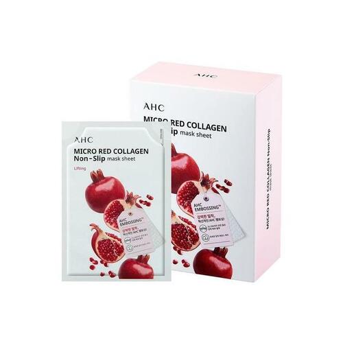 AHC Micro Red Collagen Non Slip Mask Sheet 10 Sheets