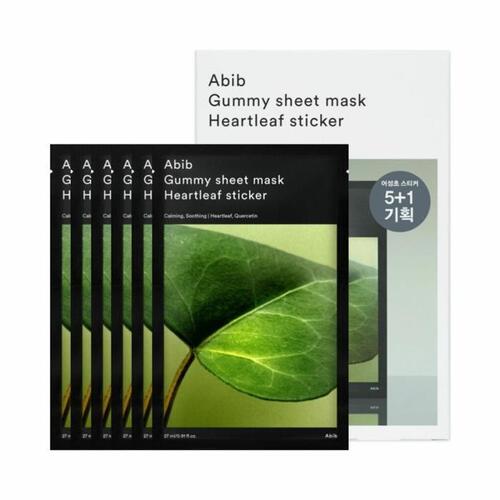 Abib Gummy Sheet Mask Heartleaf Sticker 5P (+1P) Special Set