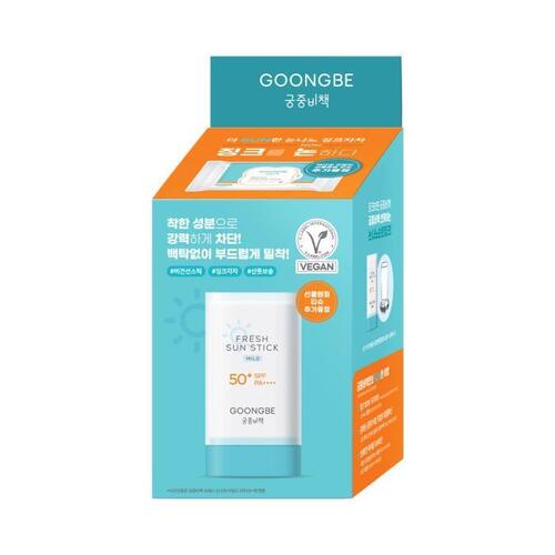 GOONGBE Fresh Sun Stick Mild 23g Special Set (+Cleansing Tissue 10P)