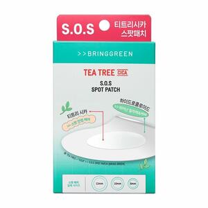 BRINGGREEN Tea Tree Cica S.O.S Spot Patch 75+25 Counts