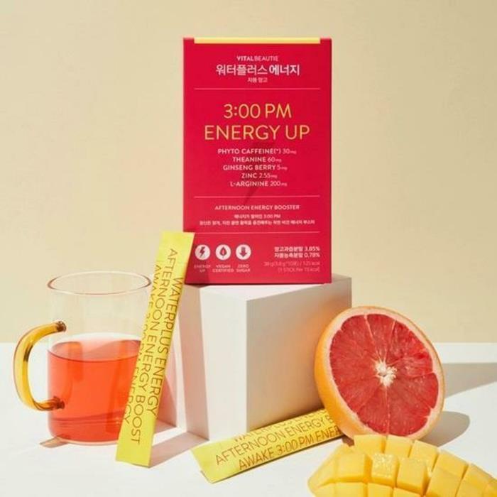 VITALBEAUTIE Water Plus Energy Grapefruit &amp; Mango 10 Sticks