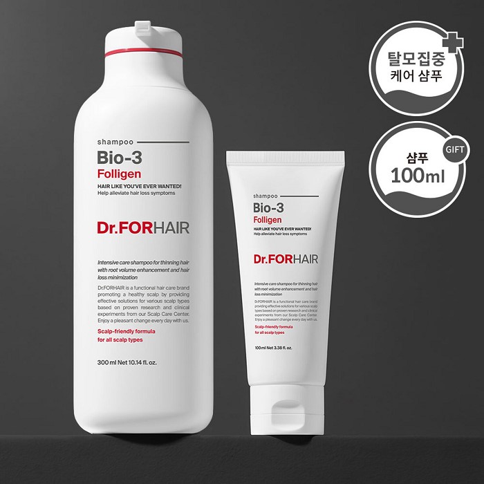 Dr.forhair Folligen Bio 3 Shampoo 300mL +100mL Special Set