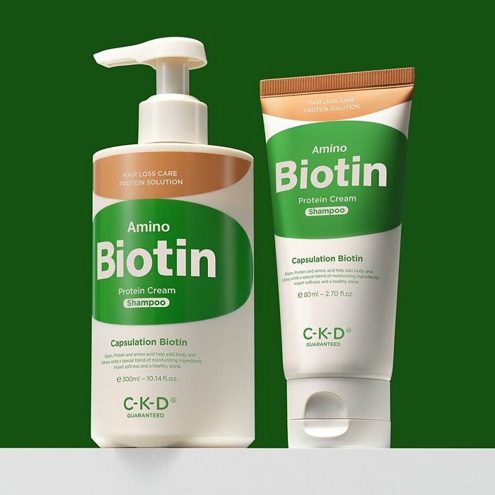 CKD Amino Biotin Protein Cream Shampoo 300mL+80mL Special Set