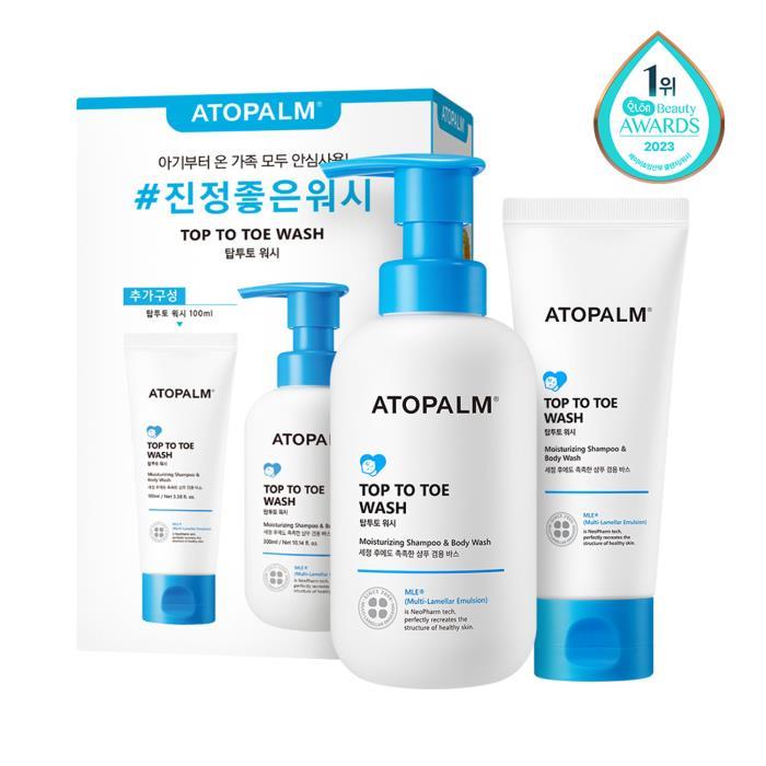 Atopalm Top To Toe Wash 300mL Special Set (+100mL)