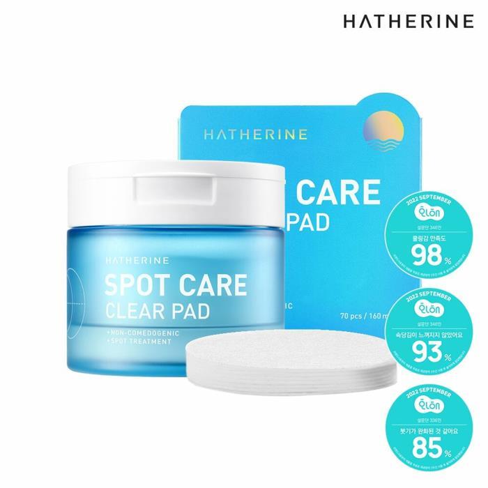 HATHERINE Spot Care Clear Pad 70 Pads (160mL)