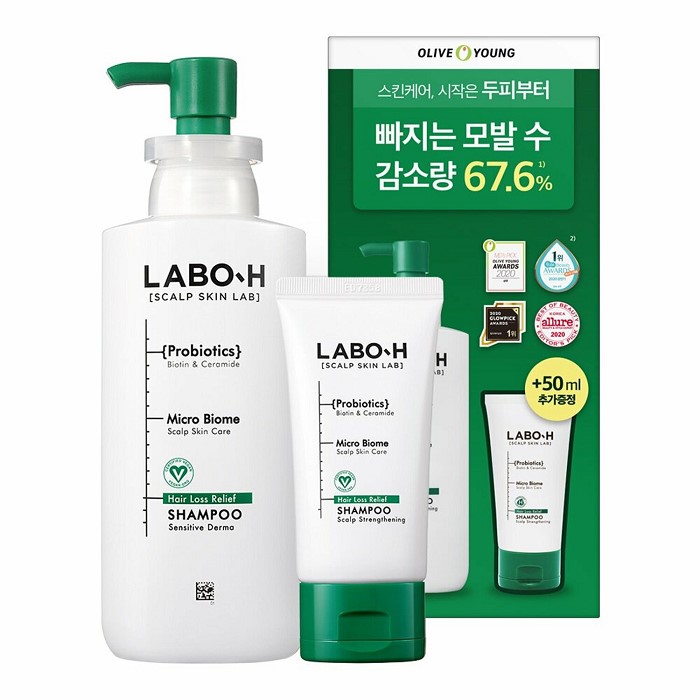 LABO H Scalp Strengthening Shampoo Hair Loss Care 333mL (+50)