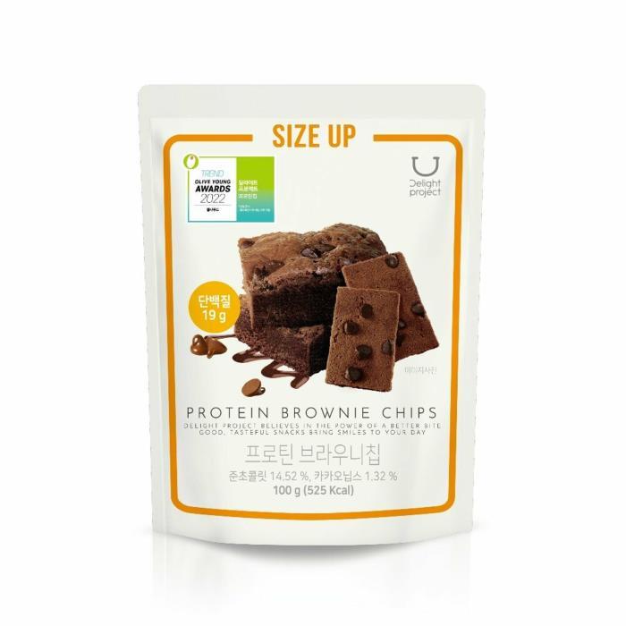 Delight Project Protein Brownie Chip 100g