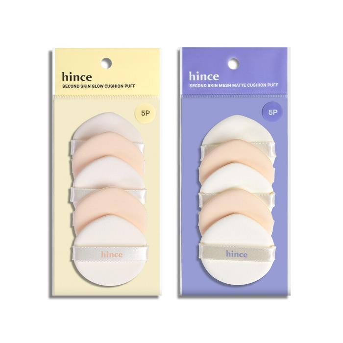 hince Second Skin Glow / Matte Cushion Puff 5P (2 Types)