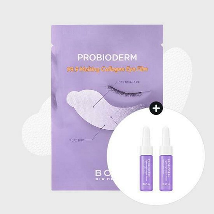 BIOHEAL BOH Probioderm 99.9 Melting Collagen Eye Film 10P Large Size (+Collagen Serum 7mL*2ea) Special Set