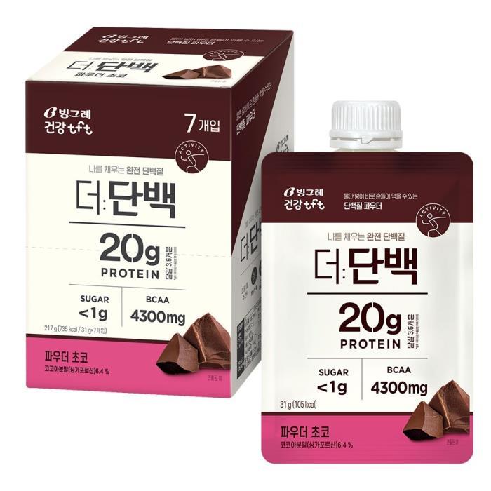 Binggrae The Protein Powder Pouch 39g 1ea 2 Options To Choose (Choco, Multi grain)