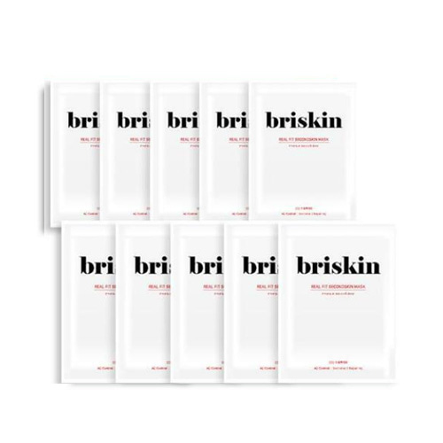 briskin Real Fit Second Skin Mask Sheet SOS Trouble Care 10 Sheets