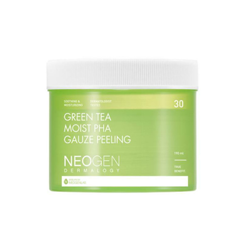 Neogen Dermalogy Green Tea Moist PHA Gauze Peeling 30 Sheets