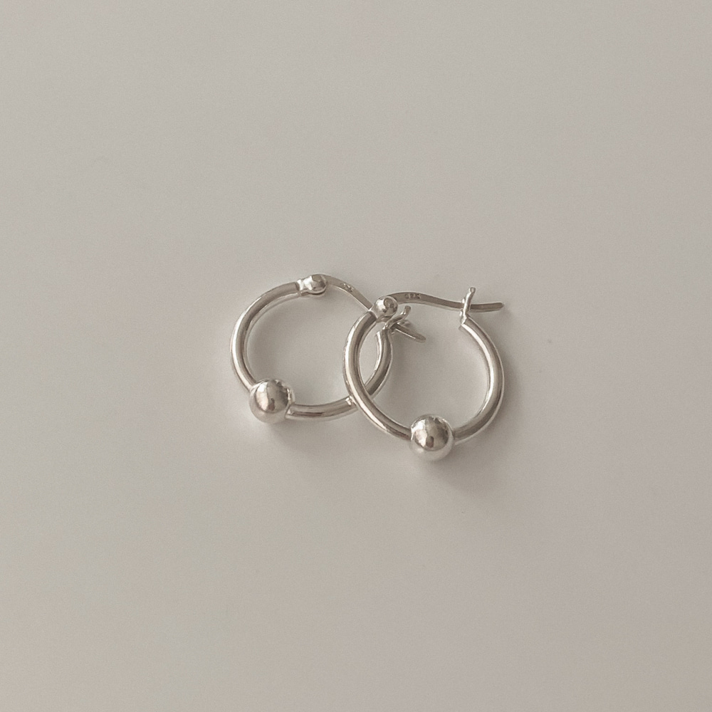 SALE silver ball ring silver 925 earrings