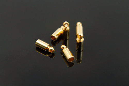 End cap, J6-G2, 무니켈, 골드도금, 2.5x7mm, 내경 2mm