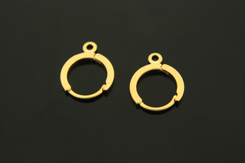 [E2-G3]Lever Back Earring (L), Nickel free, 10 pcs, 12mm, 1.5mm thick, 16K Gold Plated Brass, Earring Component, Good for Dangle Earrings