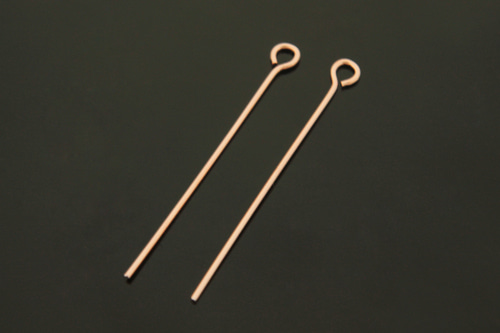 Eye pin, J27-P1, 로즈골드도금,0.7x30mm