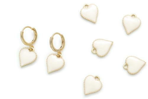 Dainty Heart Charm ONLY, P7-P1, 2 pcs