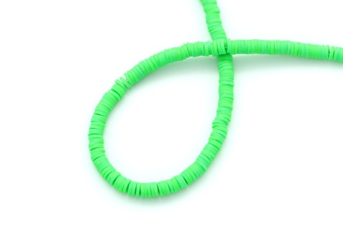 Neon Green Rubber Beads, P6-R3