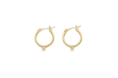 Simple round hoop earring, Q12-P11