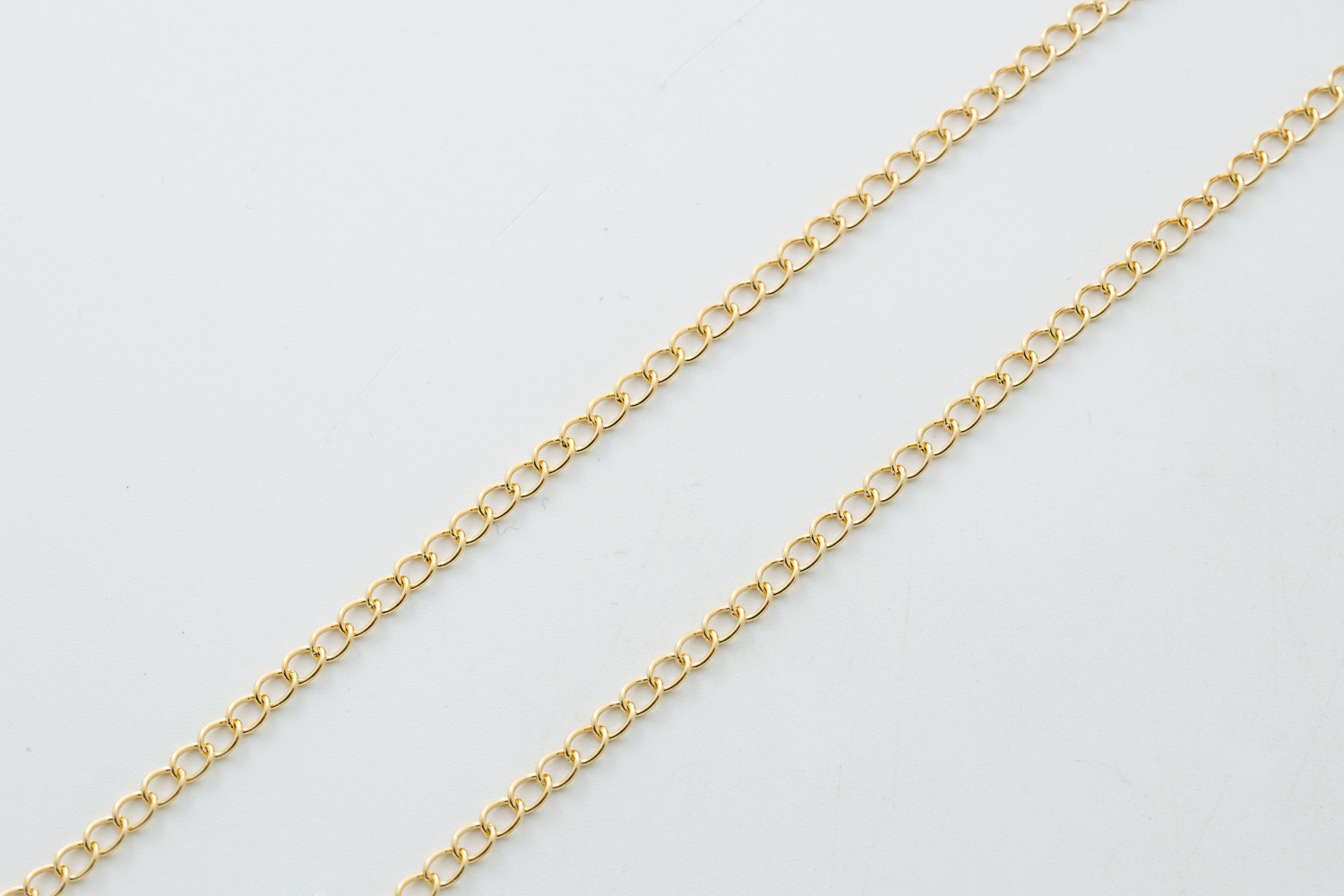 [CJ14-10] Curb extender chain, Red brass, Nickel free, Curb chain, Necklace making supplies, Wholesale jewelry makings, 1m