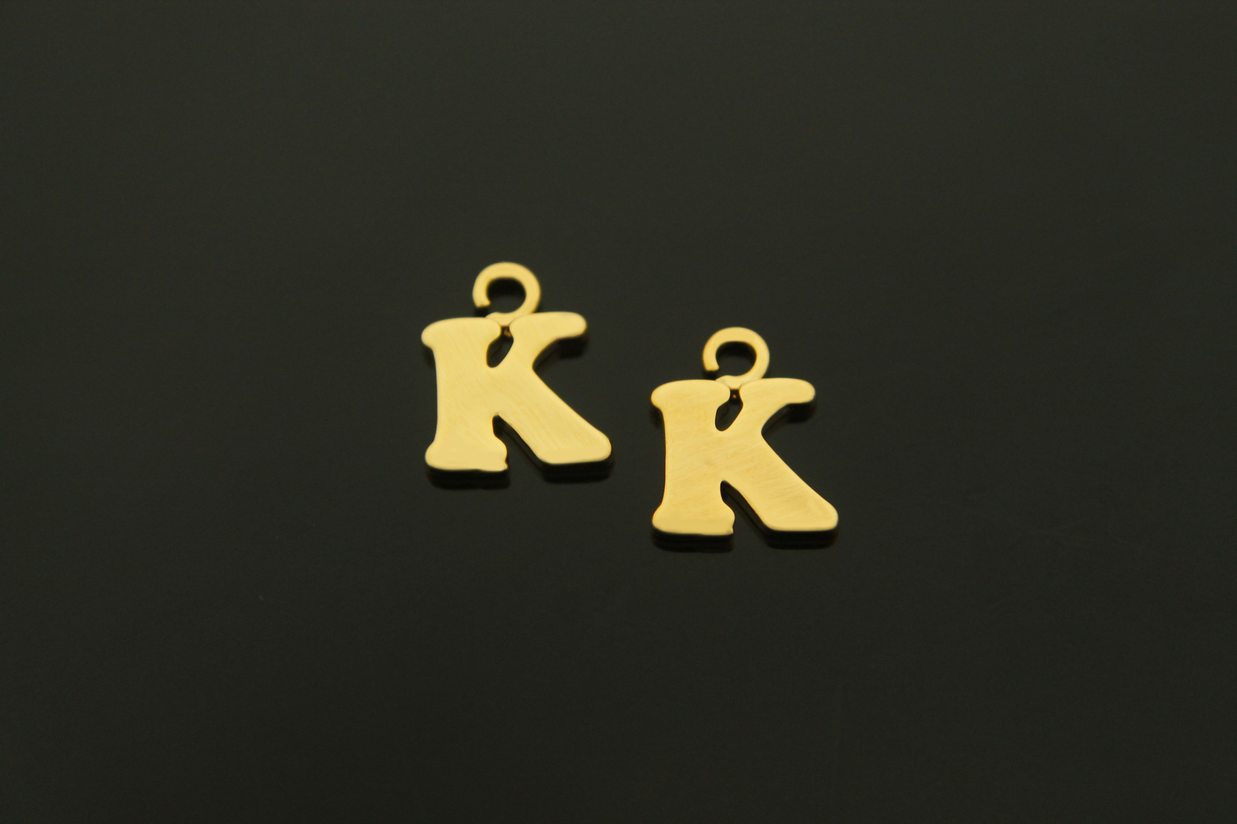 알파벳대문자(링크), AK-G4, 2개, 무니켈, 골드도금, 10mm