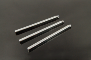 사각 롱 스틱, S4-R2, 10개, 무니켈, 로듐도금, 사이즈 48x2.5mm