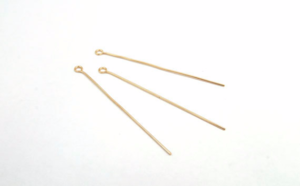 Eye pin, J28-G1, 무니켈, 골드도금,0.7x50mm